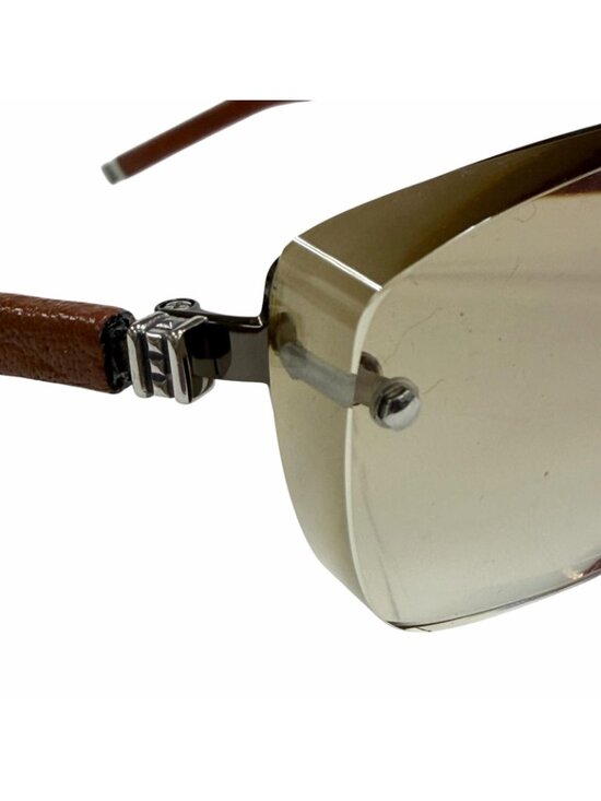 Chrome Hearts Amped Leather 925 Two Bridge Gradient Lens Eyewear Sunglasses